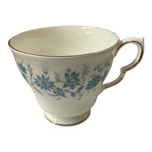 Colclough Bone China Braganza Teacup Blue Flowers Gold England